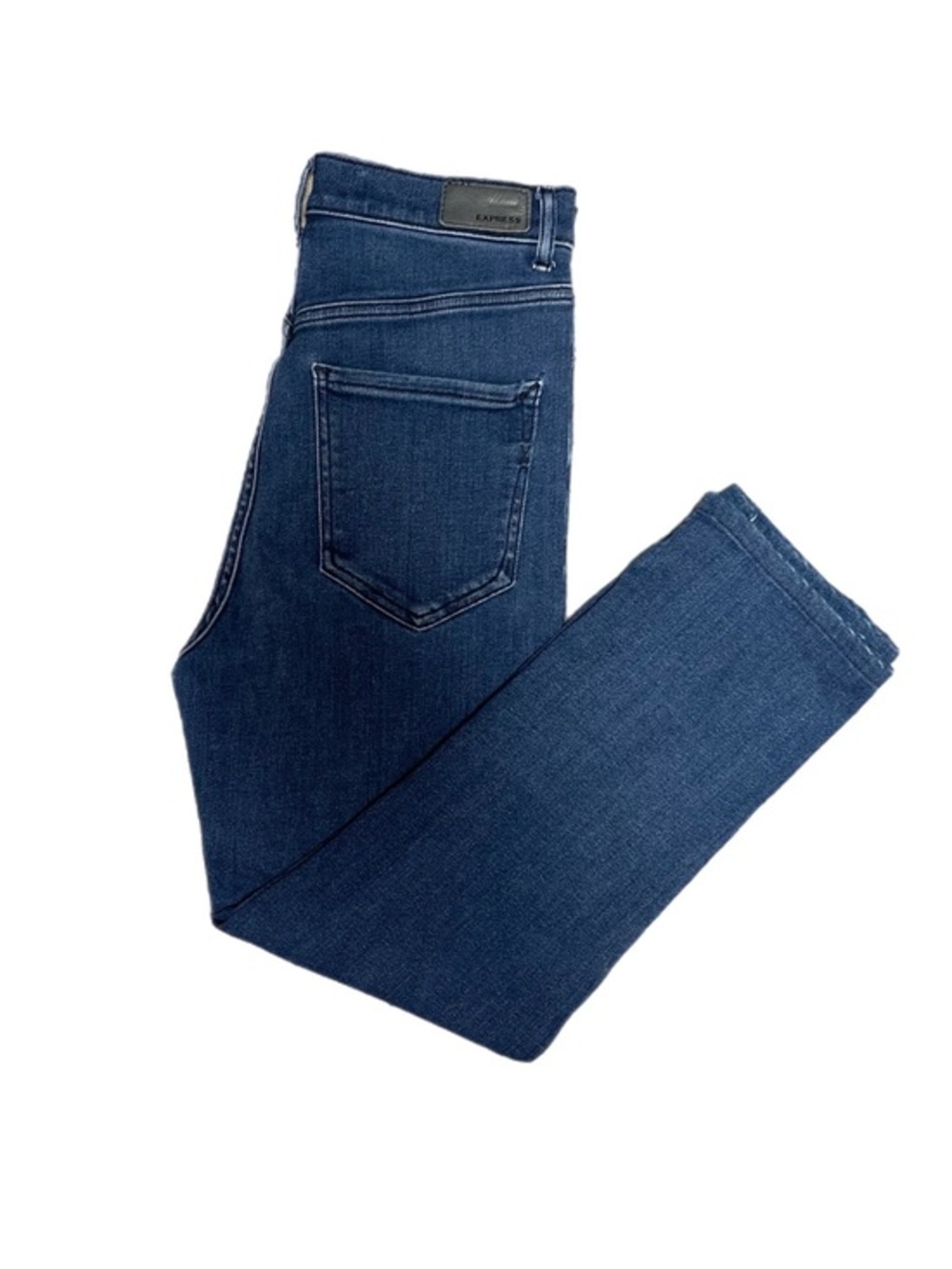 Express Slim Ankle High Rise Blue Jeans